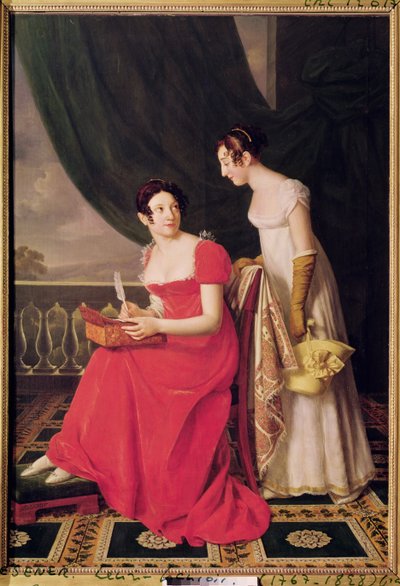 Madame Riesener and her Sister, Madame Longroy by Henri Francois Riesener